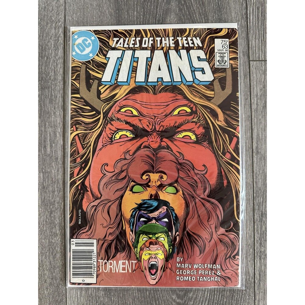 DC Tales Of The Teen Titans #63 Single Issue Comic 1986 Copper Age Color IT